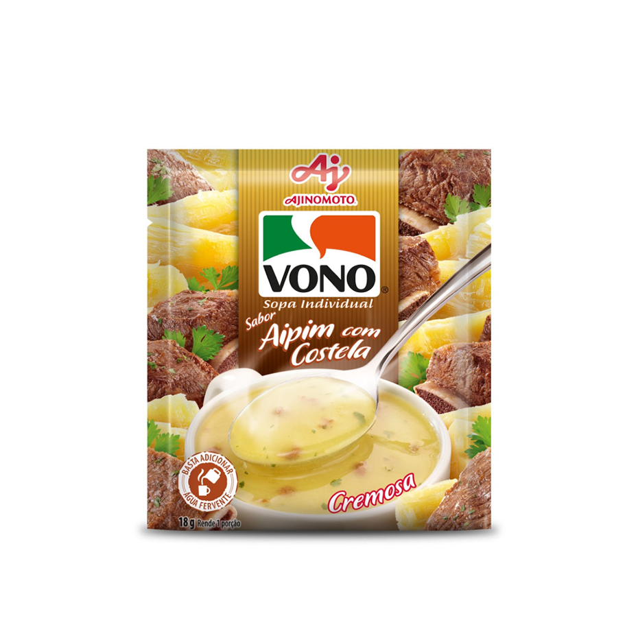 Embalagem Vono Individual Sabor Aipim com Costela