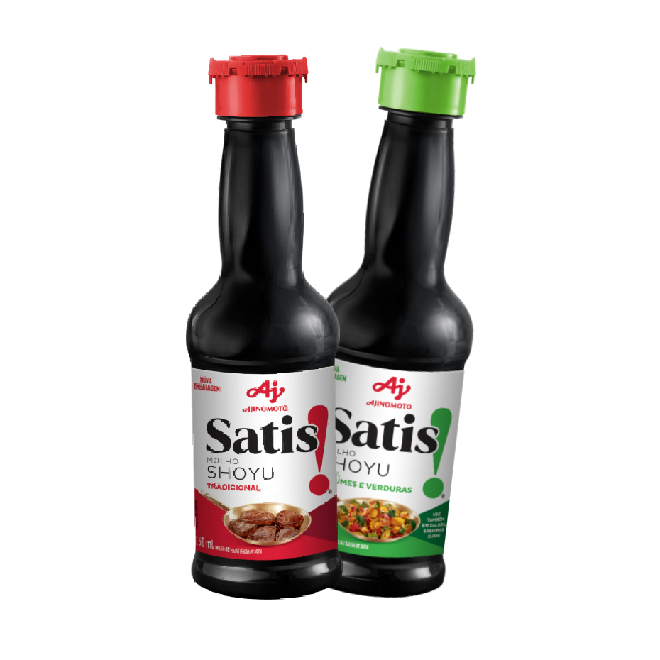 Duas embalagens de Satis